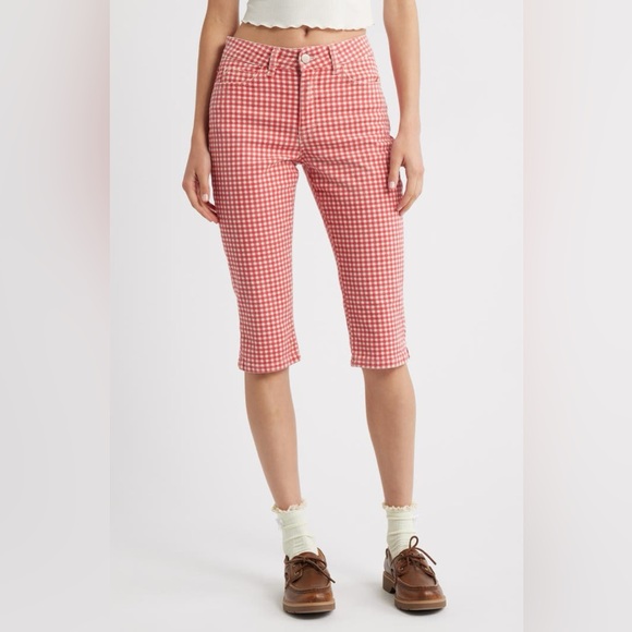 Damson Madder Pants - NWT Damson Madder Gingham Capri Jeans UK 6 / US 2